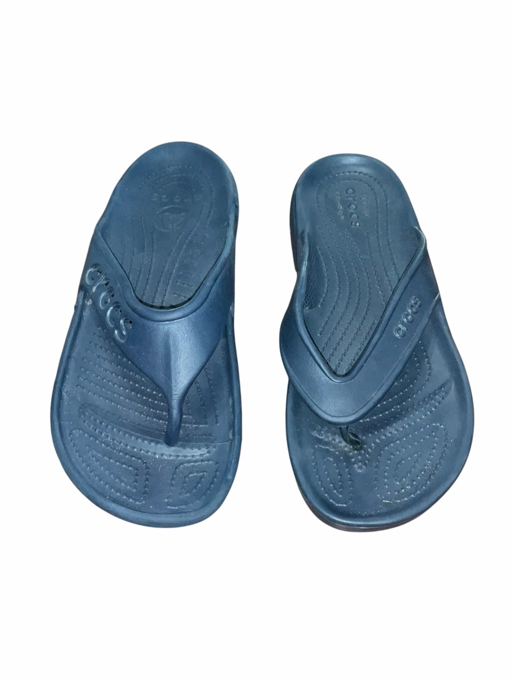 Crocs Navy Flip Flops Sandals Lightweight Comfort Thong M9 W11